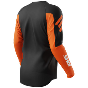 Maillot cross Shot Draw Private Orange 2026 Dos