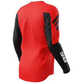 Maillot cross Shot Draw Private Rouge 2026 Dos