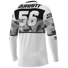 Maillot cross Stency Limited San Diego Blanc Dos (2)