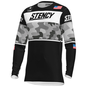 Maillot cross Stency Limited San Diego Noir