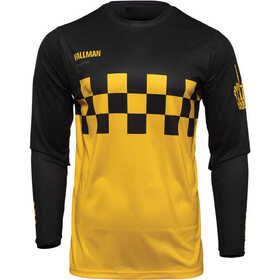 Maillot cross Thor Hallman Differ Cheq Jaune 2024