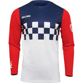 Maillot cross Thor Hallman Differ Cheq Rouge-Bleu 2024