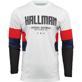 Maillot cross Thor Hallman Differ Draft Blanc 2024