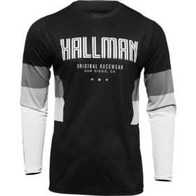 Maillot cross Thor Hallman Differ Draft Noir-Blanc 2025