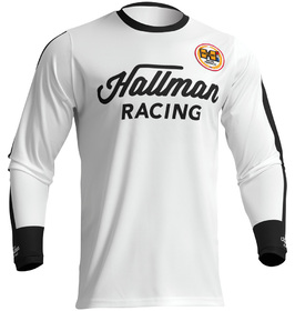 Maillot cross Thor Hallman Differ Roosted Blanc 2024