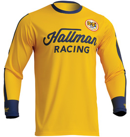 Maillot cross Thor Hallman Differ Roosted Jaune 2024
