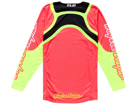Maillot cross Troy Lee Designs GP Pro Swerve Rouge Fluo 2026 Dos