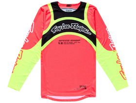 Maillot cross Troy Lee Designs GP Pro Swerve Rouge Fluo 2026