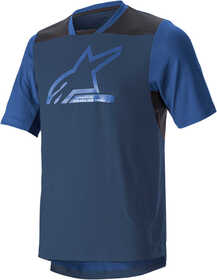 Maillot Manches Courtes VTT Alpinestars Drop 6.0 V2 Bleu