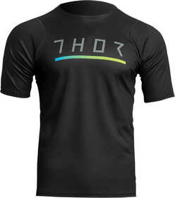 Maillot Manches Courtes VTT Thor Assist Caliber Noir