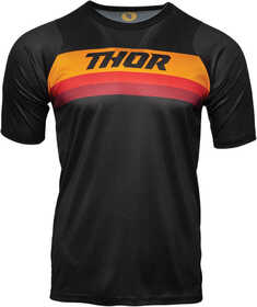 Maillot Manches Courtes VTT Thor Assist Noir