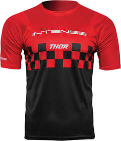Maillot Manches Courtes VTT Thor Intense Assist Chex Rouge