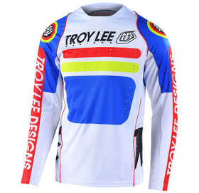Maillot Manches Longues VTT Troy Lee Designs Sprint Drop In Blanc