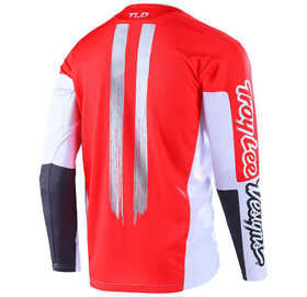 Maillot Manches Longues VTT Troy Lee Designs Sprint Marker Rouge Fluo Dos
