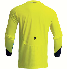 Maillot cross Enfant Thor Pulse Tactic Jaune Fluo 2024 Dos