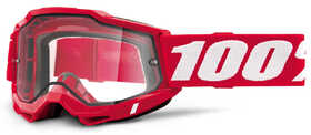 Masque cross 100% Accuri 2 Enduro Rouge Fluo