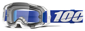 Masque cross 100% ARmatic Enduro Moto Bleu - Ecran Clair