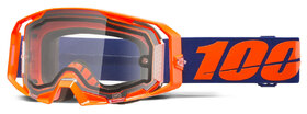 Masque cross 100% ARmatic Enduro Moto Orange - Ecran Clair