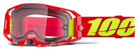 Masque cross 100% ARmatic Enduro Moto Rouge - Ecran Clair