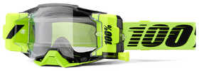 Masque cross 100% Armega Forecast Jaune Fluo