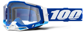 Masque cross 100% Racecraft 2 Bleu - Ecran Clair