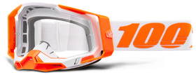 Masque cross 100% Racecraft 2 Orange - Ecran Clair