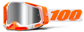 Masque cross 100% Racecraft 2 Orange - Ecran Iridium