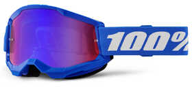 Masque Cross Enduro pour lunettes de moto 100% STRATA Jr. Nation Lentille  transparente Vente en Ligne 