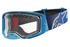 Masque cross Alpinestars Supertech Dura Air Fluid Bleu