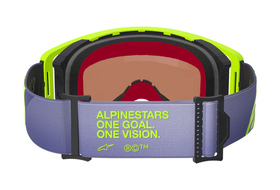 Masque cross Alpinestars Supertech Vision Corp Violet-Jaune Fluo (4)