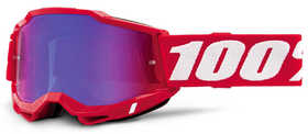 Masque cross Enfant 100% Accuri 2 Rouge Fluo