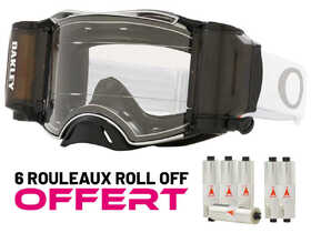 Masque cross Oakley Airbrake Roll Off Tuff Blocks Gunmetal Blanc - Roll Off Offert