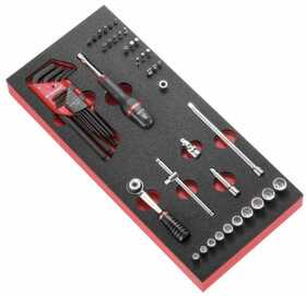 Module d'outils Facom douilles:cliquet 1-4'' - plateau mousse