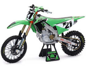 Moto NewRay Kawasaki 450 KX Jason ANDERSON - Echelle 1:6°