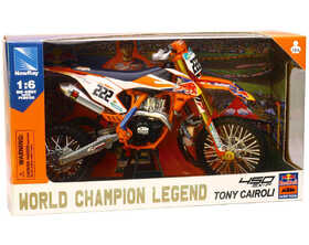 Moto NewRay KTM 450 SX-F Red Bull Antonio CAIROLI - Echelle 1:6° (2)