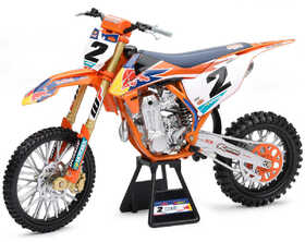 Moto NewRay KTM 450 SX-F Red Bull Cooper WEBB - Echelle 1:6°