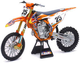 Moto NewRay KTM 450 SX-F Red Bull Marvin MUSQUIN - Echelle 1:6°