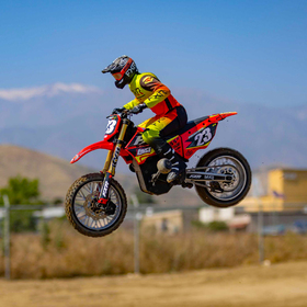 Moto radiocommandée Losi Promoto-MX FXR Rouge (3)