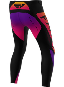 Pantalon cross Enfant FXR Podium Black-Purple 2027 Dos