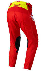 Pantalon cross Enfant Kenny Track Focus Neon Yellow Red 2024 Dos