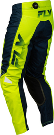 Pantalon cross Fly Racing Kinetic Fade Jaune Fluo 2027 Dos