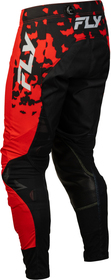 Pantalon cross Fly Racing Lite Flake Rouge 2027 Dos
