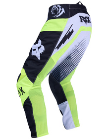 Pantalon cross Fox 180 Collect Gris-Jaune 2026 Dos