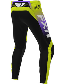 Pantalon cross FXR Clutch Jaune Fluo-Noir 2026 Dos