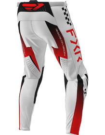 Pantalon cross FXR Clutch Pro Blanc-Rouge 2026 Dos