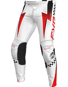 Pantalon cross FXR Clutch Pro Blanc-Rouge 2026