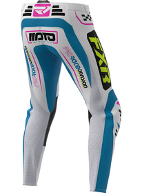 Pantalon cross FXR Clutch Pro Cerulean-White 2027 Dos