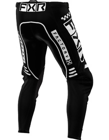 Pantalon cross FXR Podium Gladiator Black-White 2024 Dos