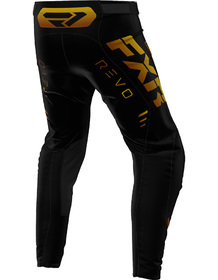 Pantalon cross FXR Revo Black-Gold 2024 Dos