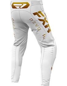 Pantalon cross FXR Revo White-Gold 2024 Dos